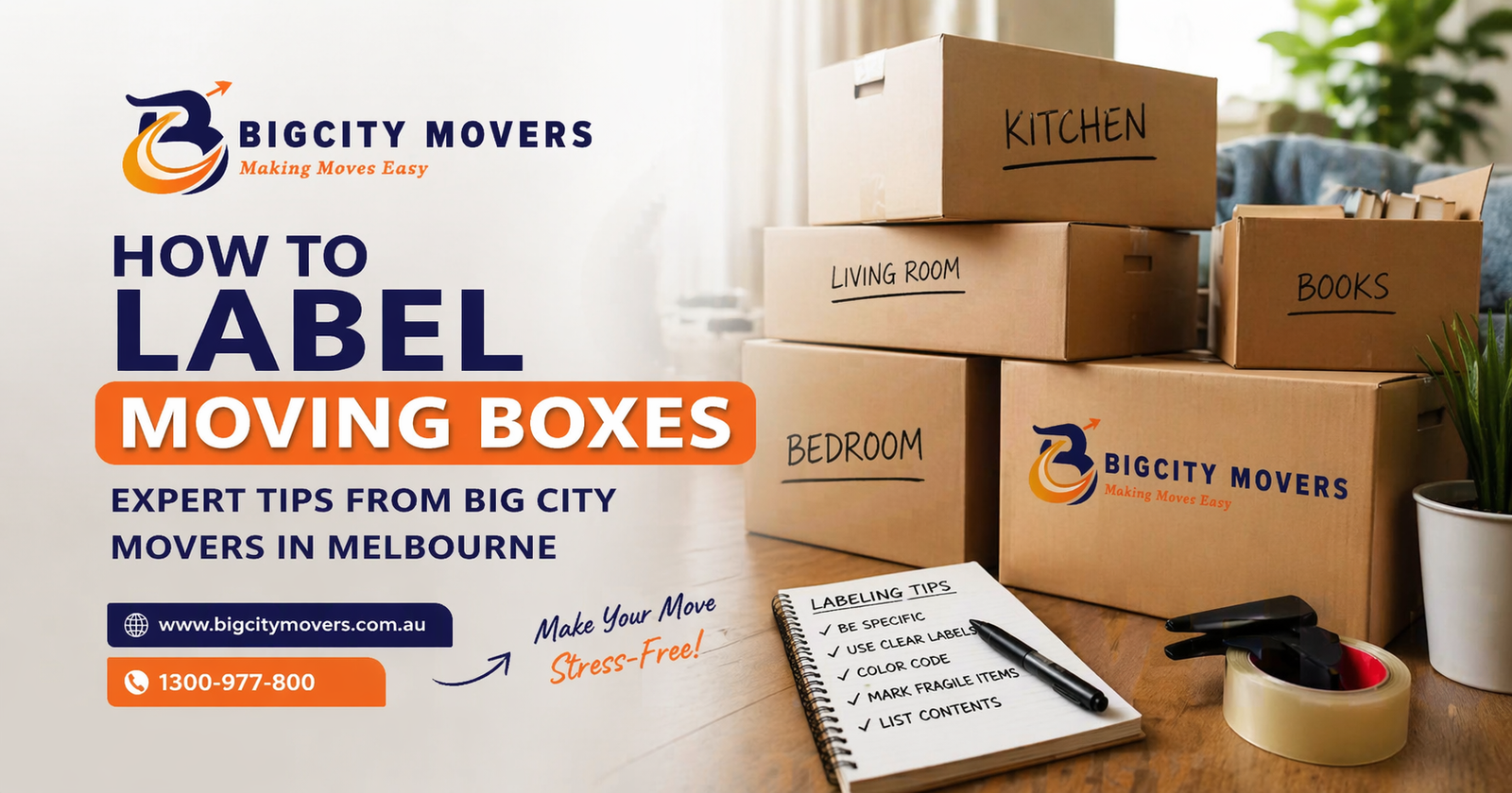 How to Label Moving Boxes (Melbourne Guide)