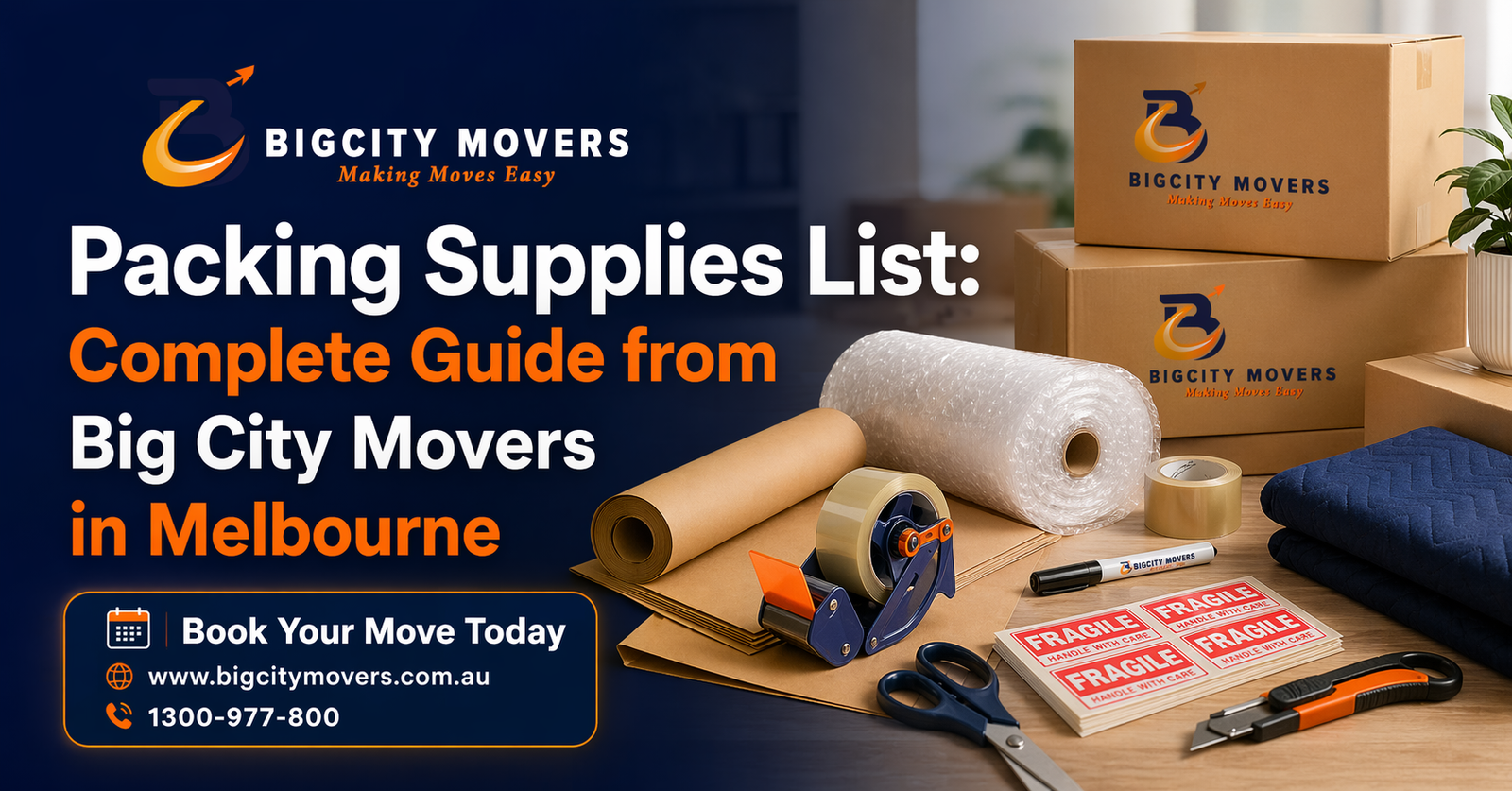 Packing Supplies List (Melbourne Moving Guide)
